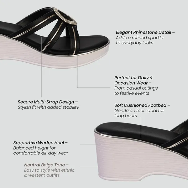 Black_Synthetic_Leather_Embellished_Wedge_Slip_Ons_For_Women