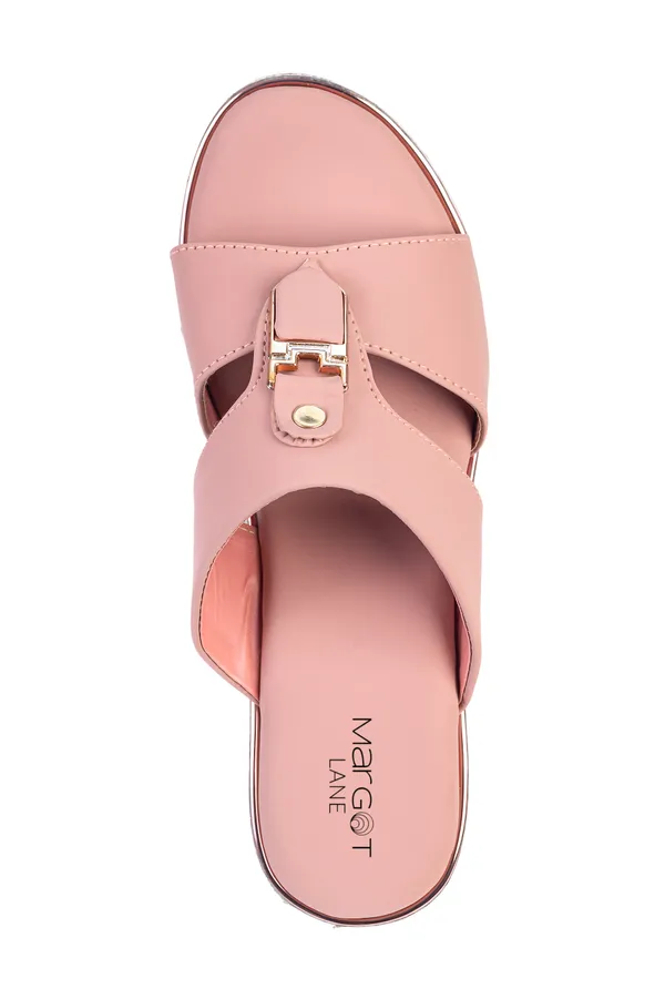 The_Estella_Wedge__[Peach_Synthetic_Leather_Buckle_Wedge_Slip_Ons_For_Women]