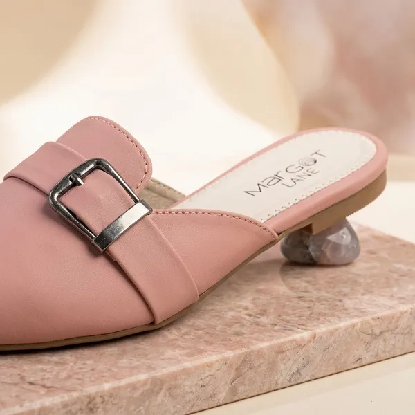 The_Mayfair_Mule_[Peach_Synthetic_Leather_Buckle_Mules_For_Women]