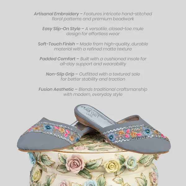 The_Marjaan_[Grey_Synthetic_Leather_Embroidered_Mules_For_Women]