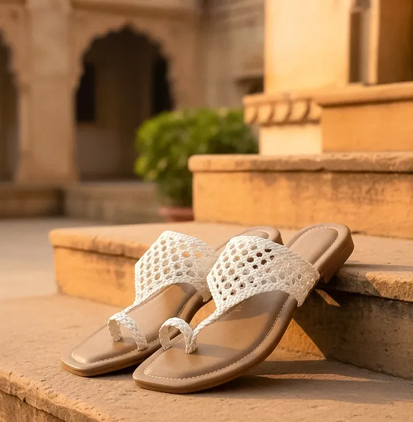 The_Resham_Weave_[White_Classic_Kolhapuri]