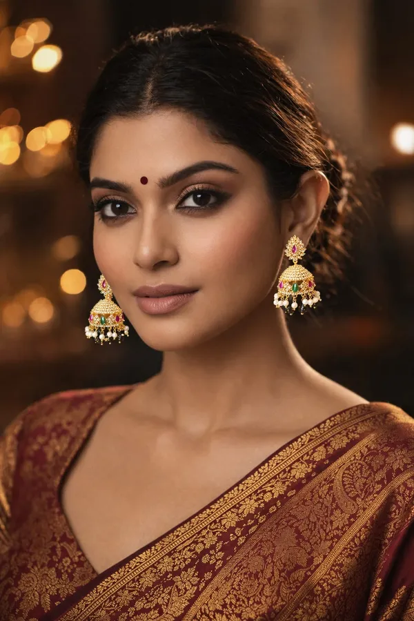 Multi_Color_Matte_Finish_Jhumka_Earrings_For_Women_(pressing_type)
