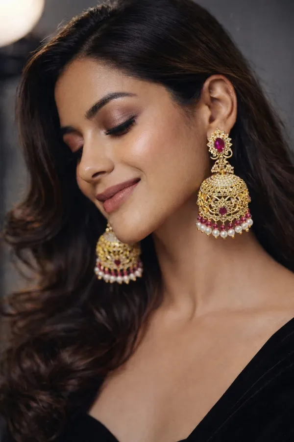 Ruby_Pink_Gold_Plated_Finish_Jhumka_Earrings_(pressing_type)