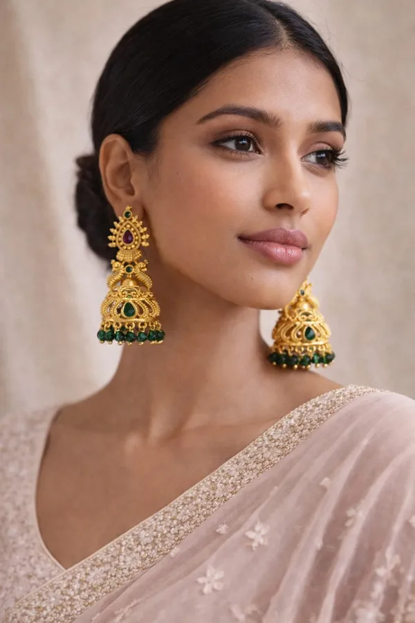 Emerald_Green_Stone_Studded_Matte_Gold_Finish_Earrings_For_Women_(pressing_type)