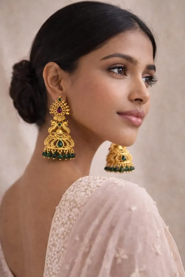 Emerald_Green_Stone_Studded_Matte_Gold_Finish_Earrings_For_Women_(pressing_type)
