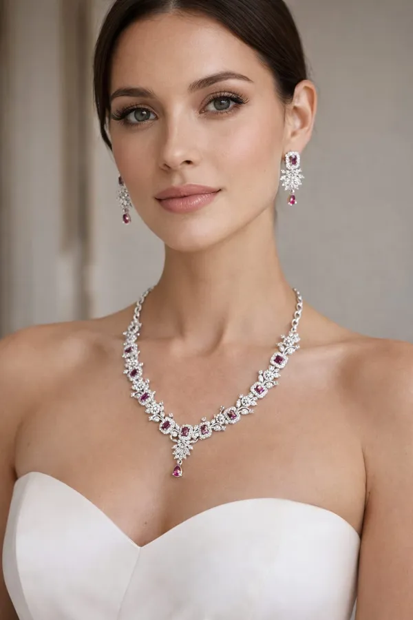 Ruby_Pink_Premium_Silver_Necklace_Set