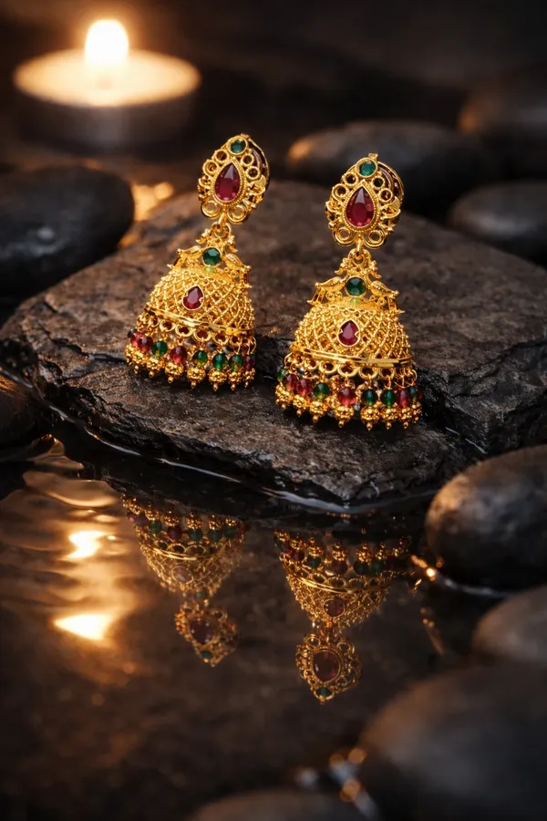 Multicolor_Gold_Plated_Jhumka_Earrings_For_Women