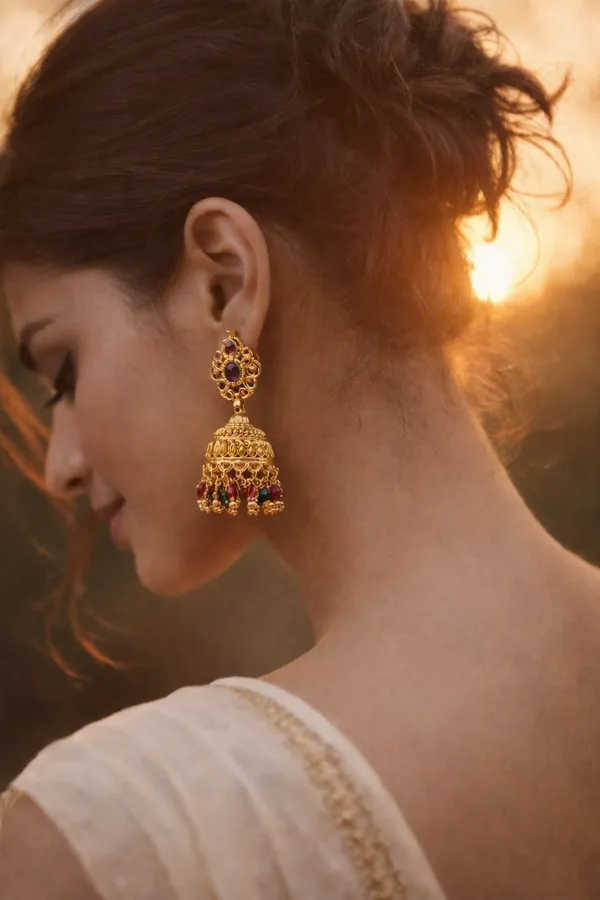 Multicolor_Gold_Plated_Jhumka_Earrings_For_Women