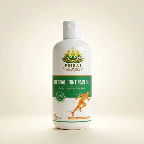 White_And_Green_Priraj_Ayurveda_Herbal_Joint_Pain_Relief_Oil_(50Ml)