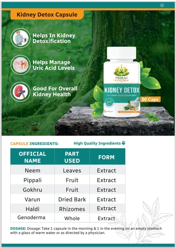White_And_Green_Priraj_Natural_Ayurvedic_Supplement_Kidney_Detox_Capsules_For_Kidney_Health_(30_Capsules)