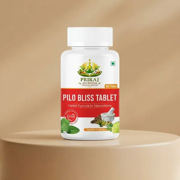 White_And_Red_Priraj_Pilo_Bliss_Herbal_Piles_Care_Supplement_Tablet_(90_Tablets)