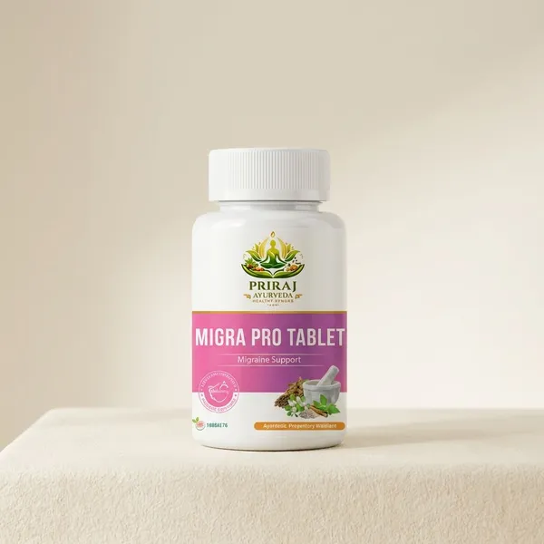 White_And_Pink_Migra_Pro_Ayurvedic_Herbal_Supplement_Tablet_For_Migraine_Relief_(30_Tablets)