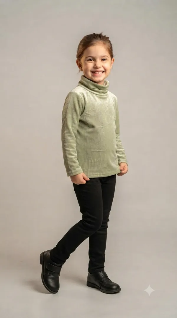 Green_Velvet_Turtleneck_Top_for_Girls