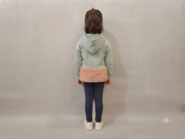 Mint_Hooded_Sweatshirt_With_Ruffle_Hem_for_Girls