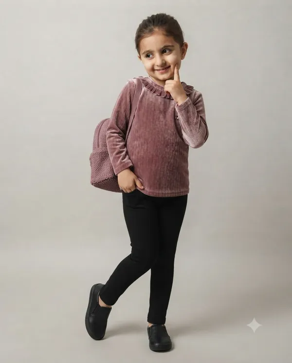 Pink_Velvet_Regular_Fit_Top_for_Girls