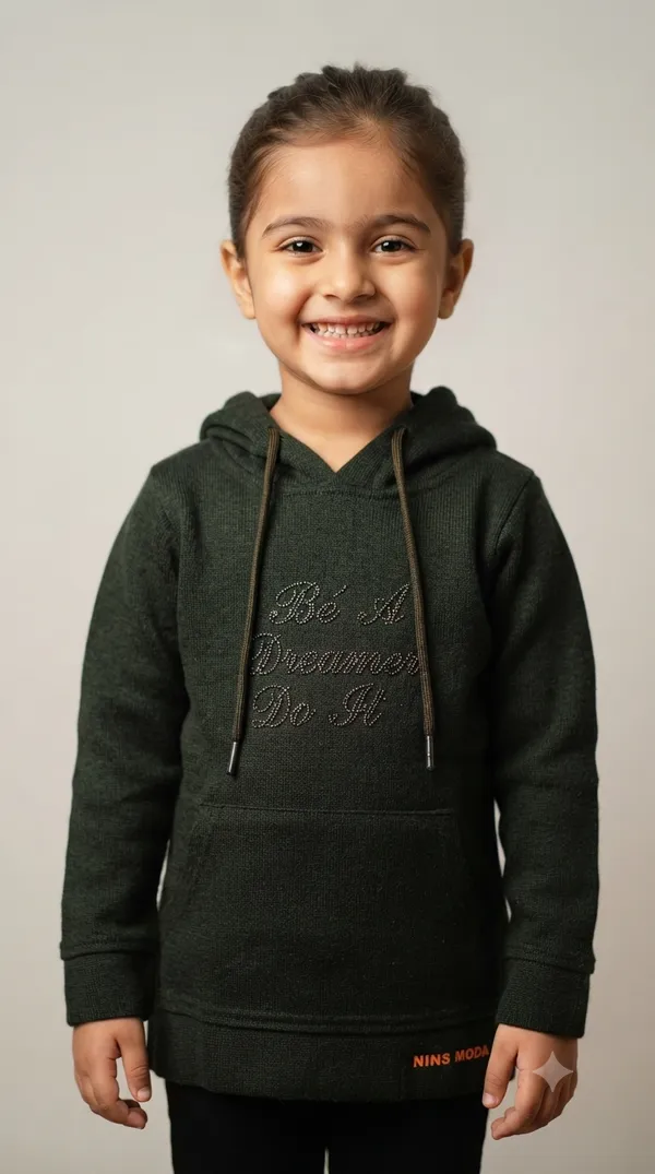 Dark_Green_Hooded_Sweatshirt_for_Girls