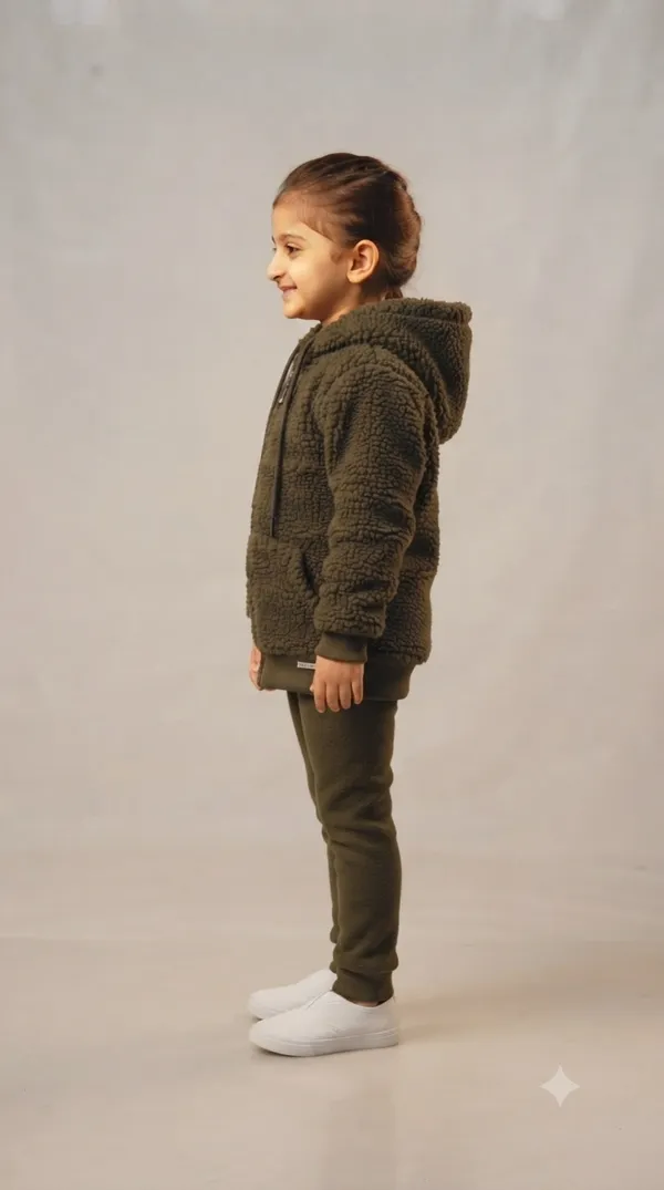 Olive_Sherpa_Fleece_Hooded_Jacket_for_Girls