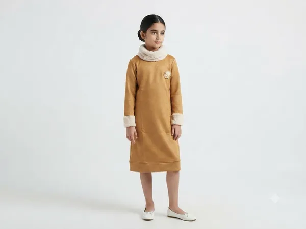 Mustard_Long_Sleeve_Dress_for_Girls