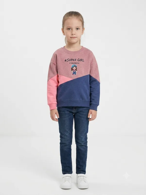 Pink_Cotton_Colorblock_Sweatshirt_for_Girls