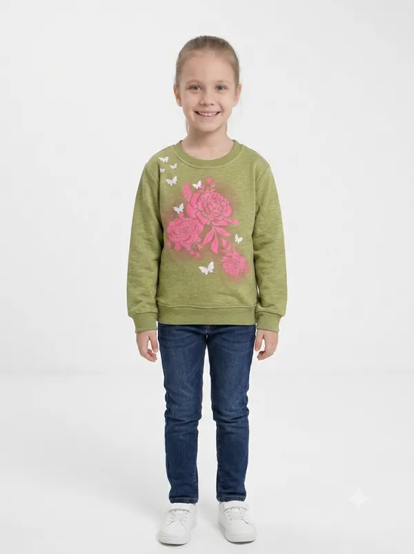 Olive_Green_Printed_Sweatshirt_for_Girls