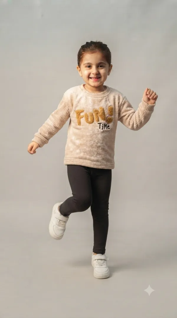 Beige_Ribbed_Graphic_Sweatshirt_for_Girls