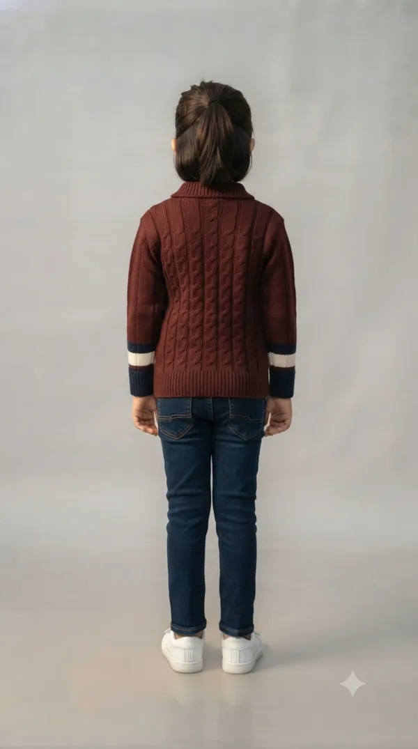 Maroon_Cable_Knit_Sweater_for_Girls