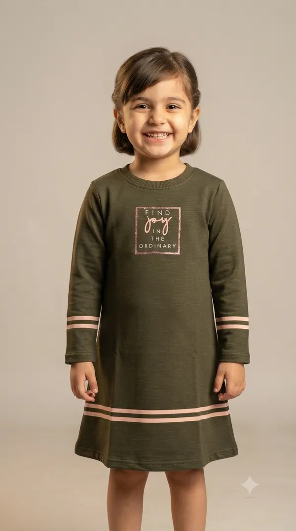 Olive_Green_Casual_Fit_Dress_for_Girls
