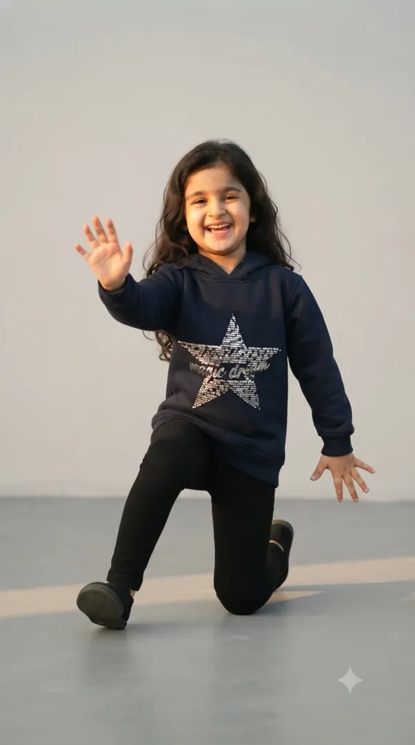 Navy_Hooded_Sweatshirt_With_Star_Design_for_Girls