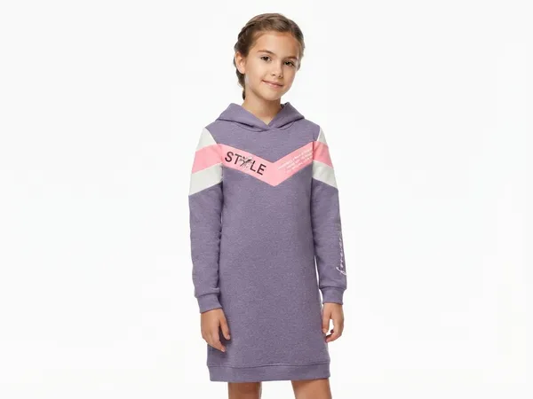 Purple_Hooded_Colorblock_Dress_For_Girls