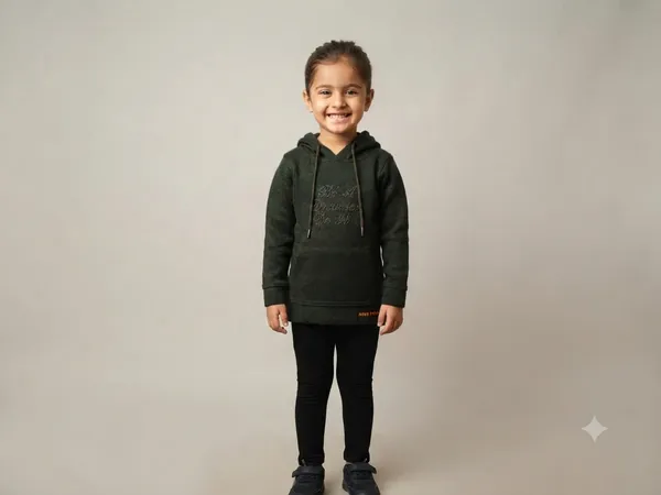 Dark_Green_Hooded_Sweatshirt_for_Girls