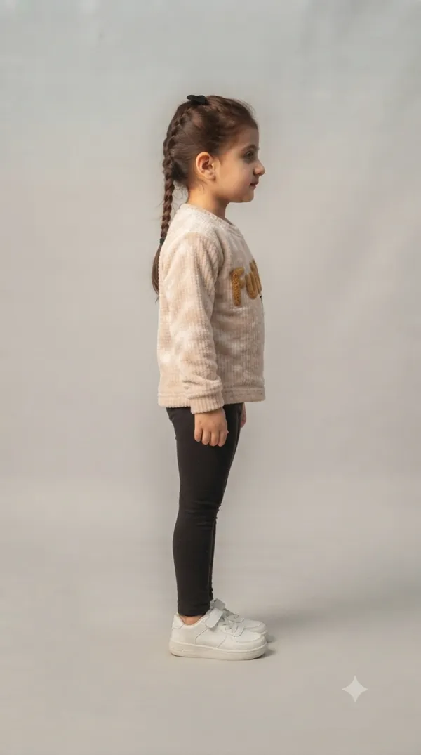Beige_Ribbed_Graphic_Sweatshirt_for_Girls