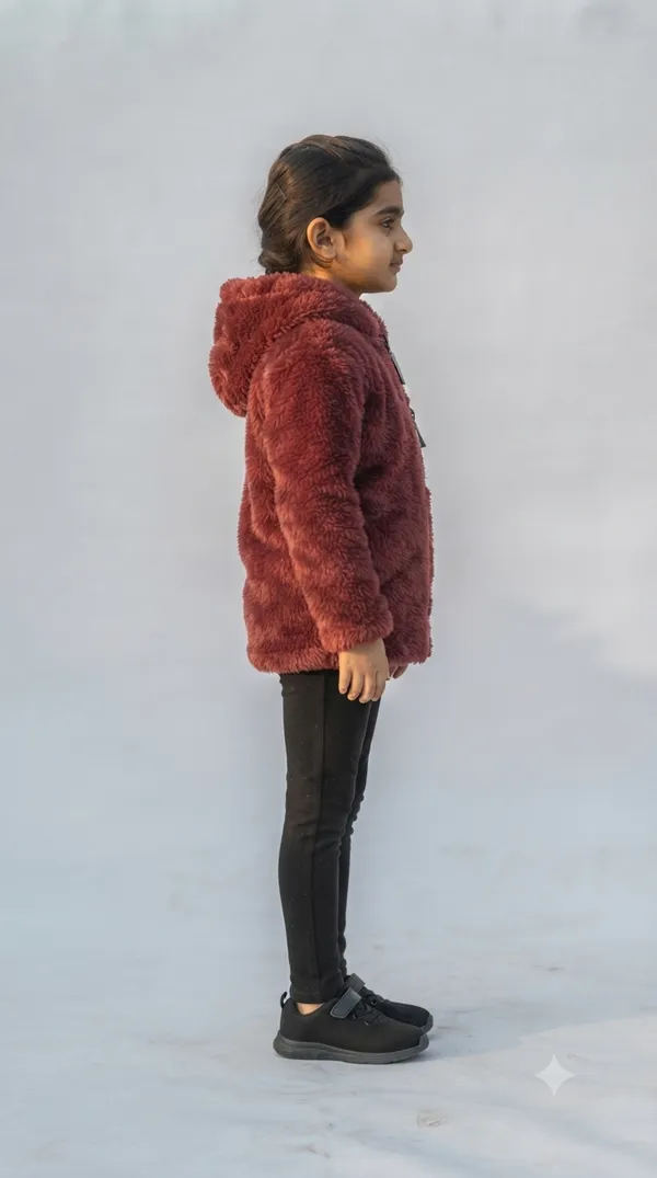 Maroon_Fleece_Hooded_Jacket_for_Girls