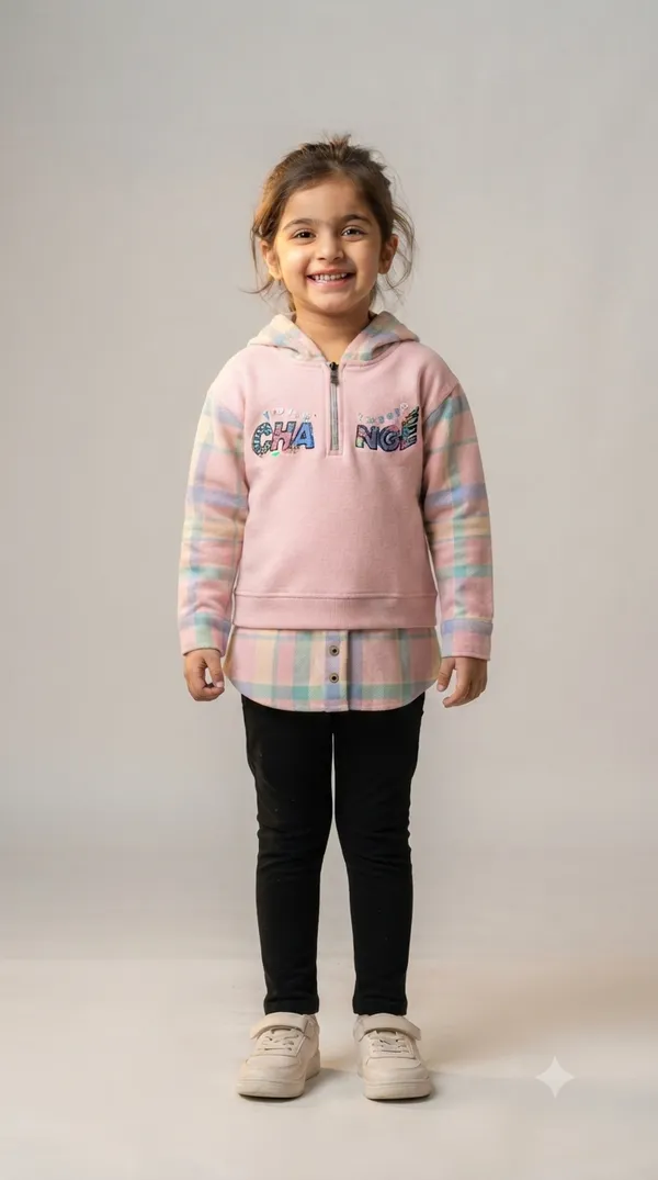 Pink_Casual_Hooded_Sweatshirt_for_Girls