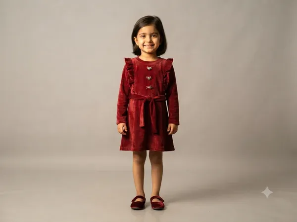 Burgundy_Velvet_Ruffle_Dress_for_Girls