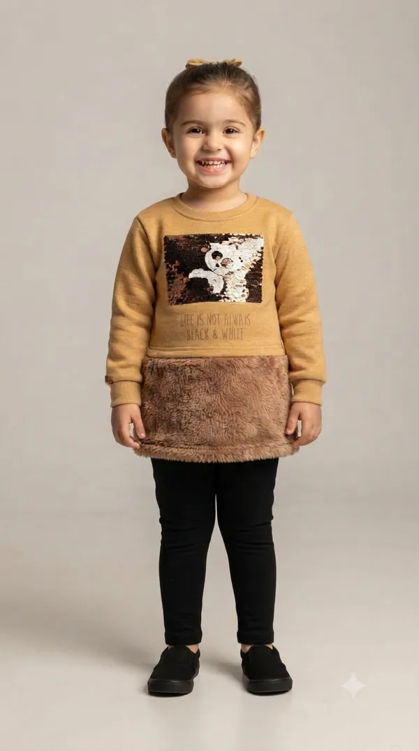 Brown_Fleece_Full_Sleeve_Dress_for_Girls