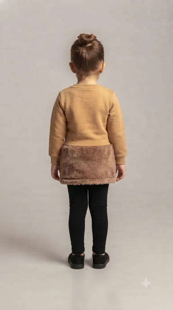 Brown_Fleece_Full_Sleeve_Dress_for_Girls