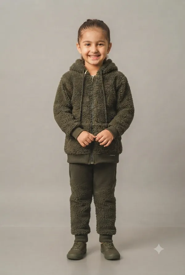 Olive_Fleece_Hooded_Tracksuit_Set_for_Girls