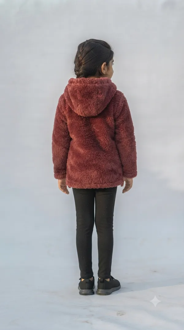 Maroon_Fleece_Hooded_Jacket_for_Girls