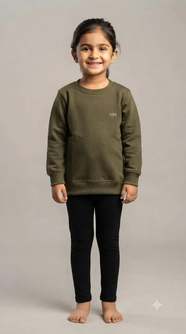 Olive_Green_Full_Sleeve_Sweatshirt_for_Girls