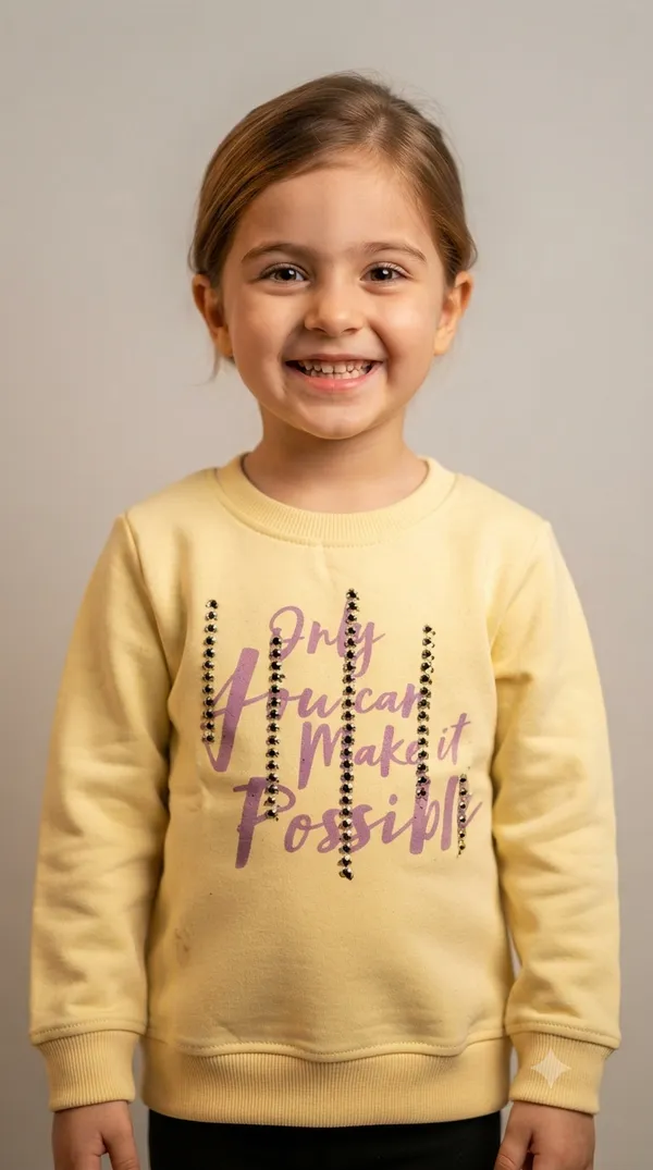 Yellow_Printed_Sweatshirt_And_Black_Leggings_Set_For_Girls
