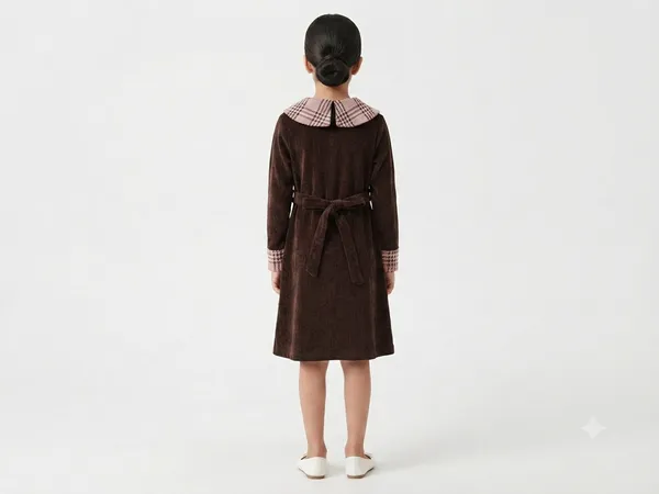 Brown_Velvet_Collared_Dress_for_Girls