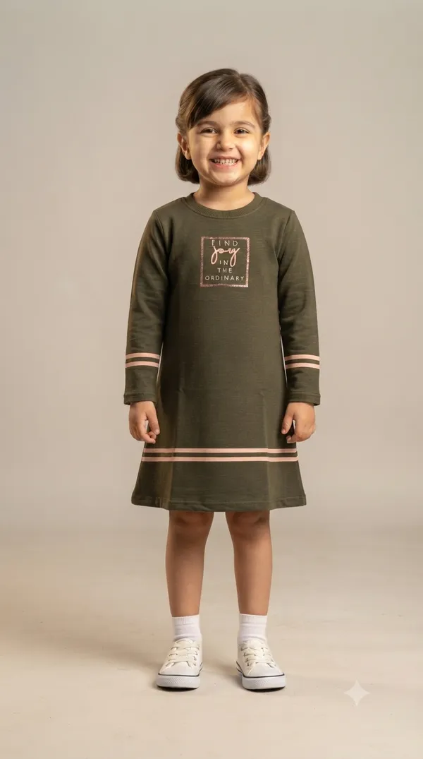 Olive_Green_Casual_Fit_Dress_for_Girls