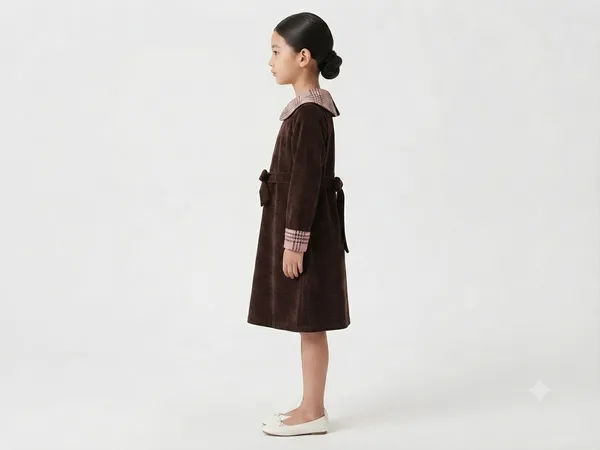 Brown_Velvet_Collared_Dress_for_Girls