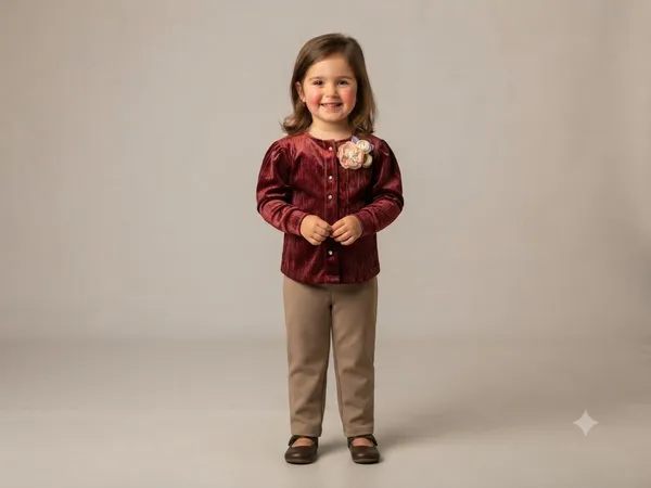 Burgundy_Velvet_Regular_Fit_Top_for_Girls