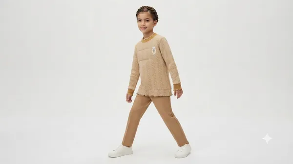 Beige_Knitted_Regular_Fit_Sweater_For_Girls