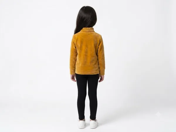 Mustard_Velvet_Turtleneck_Top_for_Girls