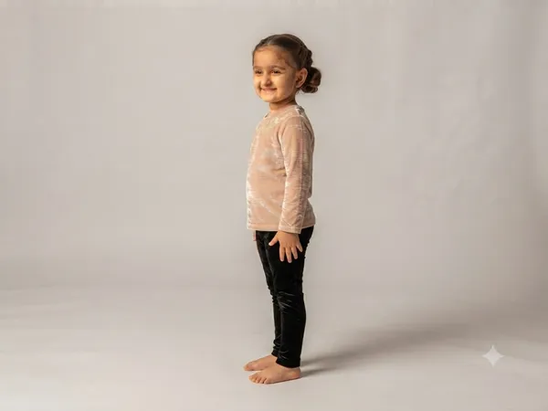 Peach_Velvet_Full_Sleeve_Top_And_Black_Leggings_Set_for_Girls