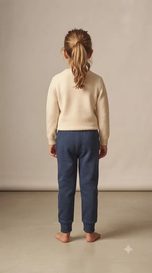 Cream_Knit_Sweater_And_Navy_Jogger_Set_For_Girls