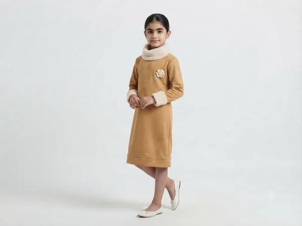 Mustard_Long_Sleeve_Dress_for_Girls