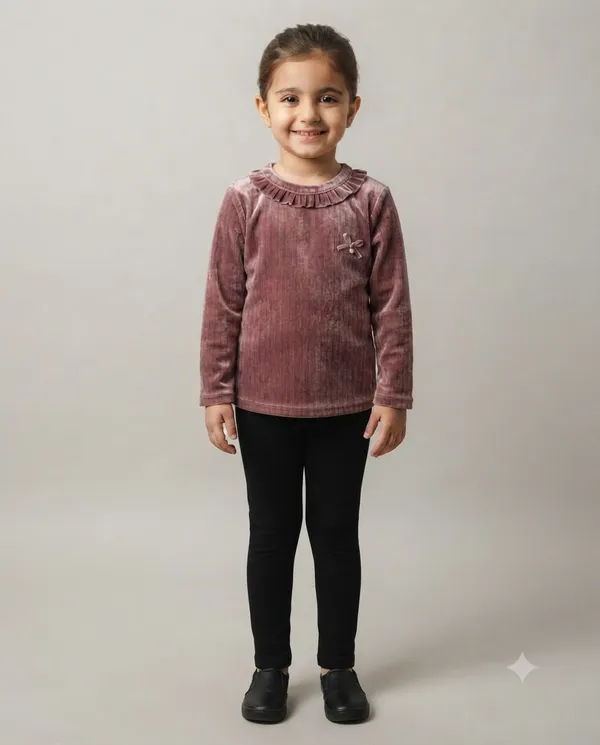 Pink_Velvet_Regular_Fit_Top_for_Girls
